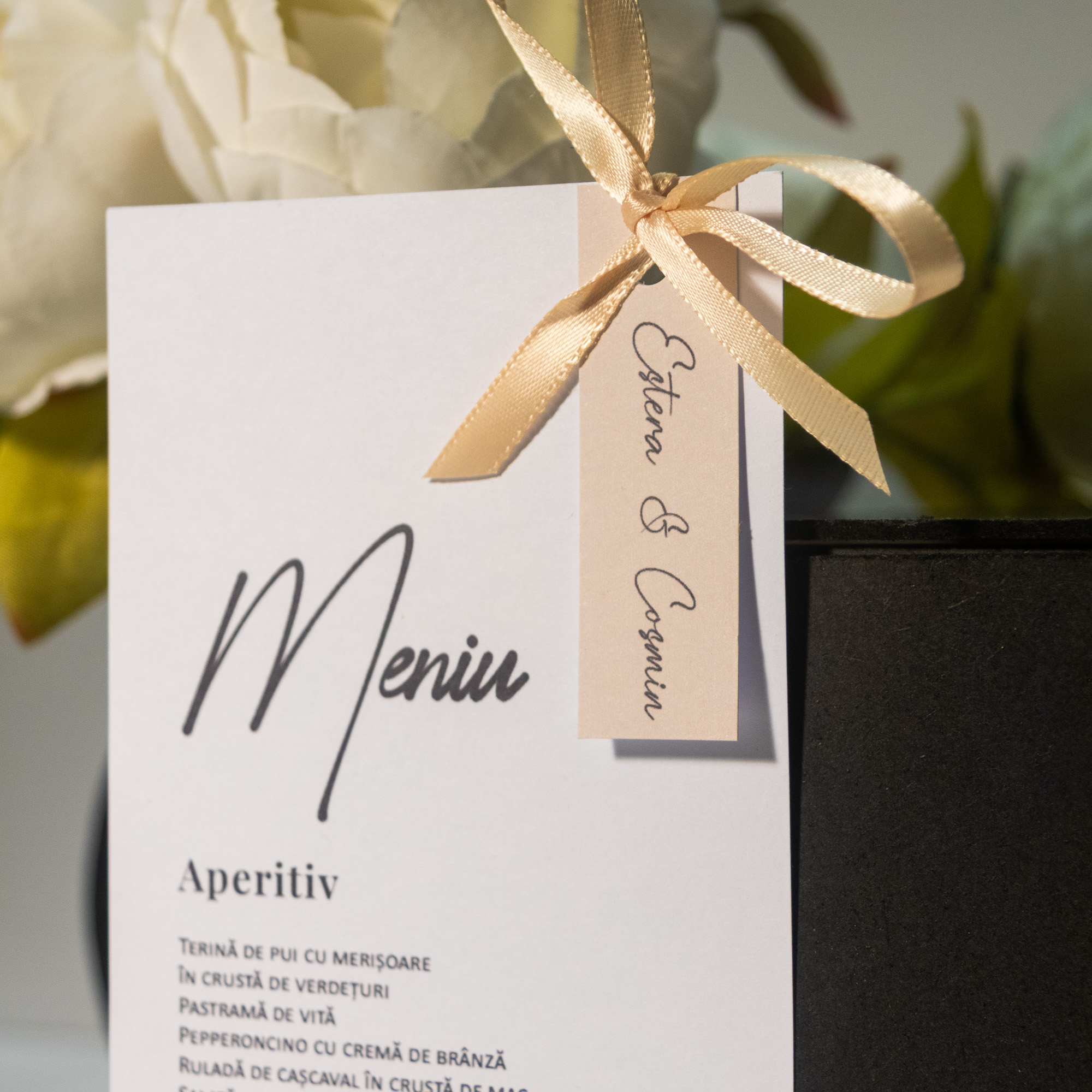Meniu "Double Tag & Satin Ribbon" - imagine 4