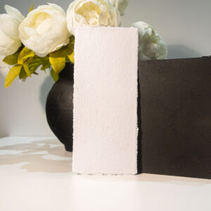 Hârtie Manuală Simplă„Pure White” – 9 x 20 cm (Set 10 bucăți)
