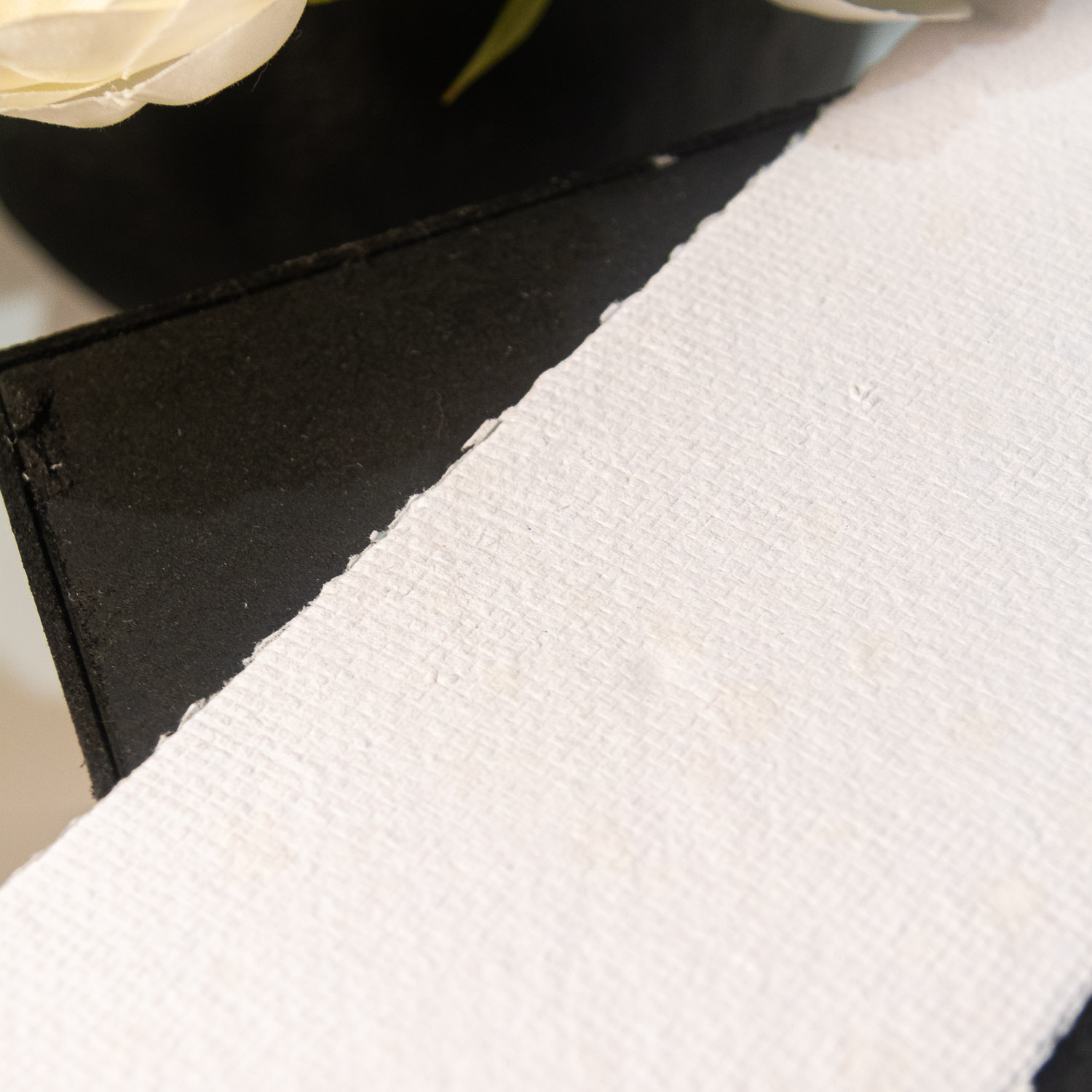 Hârtie Manuală Simplă„Pure White” – 9 x 20 cm (Set 10 bucăți) - imagine 5